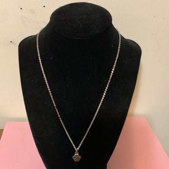 Necklace paw print signed Thailand 18” - Picture 4 of 5